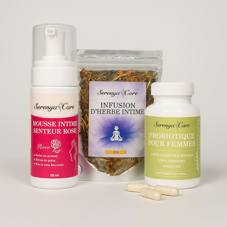 Pack Douceur Intime Serenya Care : mousses, gélules et infusions